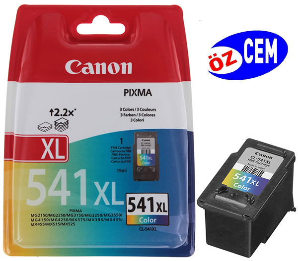 Canon CL-541XL (MG2150-MG2250-MG3150-MG3200-MG3250-MG3550-MG4150-MG4250-MX375-MX395-MX435-MX455) C
