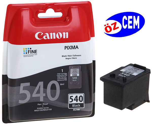 Canon PG-540 (MG2150-MG2250-MG3150-MG3200-MG3250-MG3550-MG4150-MG4250-MX375-MX395-MX435) (Black)