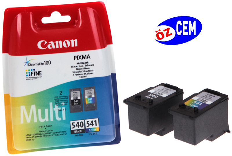 Canon PG-540/CL-541 (MG2150-MG2250-MG3150-MG3200-MG3250-MG3550-MG4150-MG4250-MX375) (Multi-Pack)