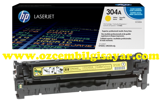 HP CC532A (304A/CP2020-CP2025-CM2320) (Yellow)