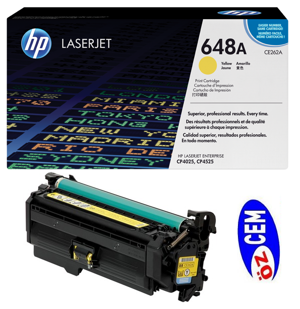 HP CE262A (648A) (Yellow)
