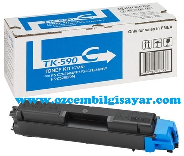 Kyocera Mita TK-590C (FS-C2026/C2126/C2526/C2626/C5250/P6026) (Cyan)