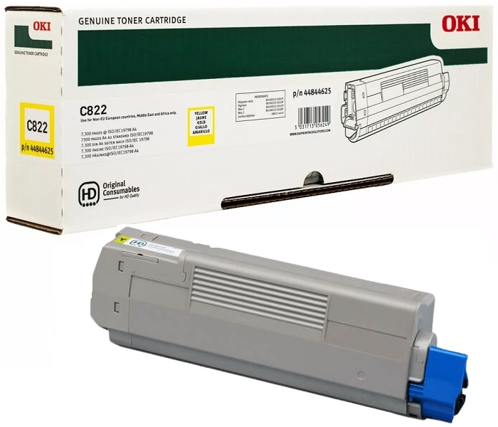 OKİ C822 (p/n 44844625/p/n 44844613) (Yellow)