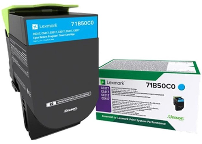 Lexmark 71B50C0 (CS317-CS417-CS517-CX317-CX417-CX517) (Cyan)