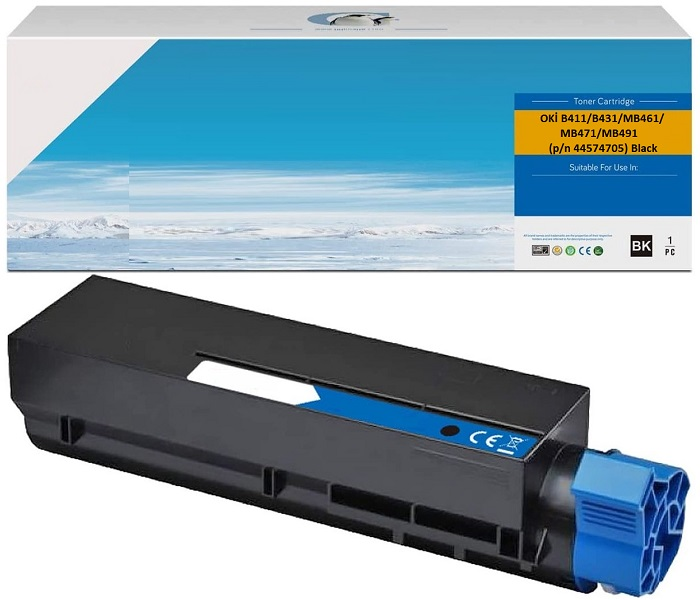 Oki B411/B431/MB461/MB471/MB491 (p/n 44574705)-(Black)