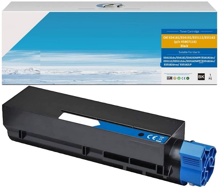 Oki ES4132/ES4182/ES4192/ES5112/ES5162 (p/n 45807116)-(Black)