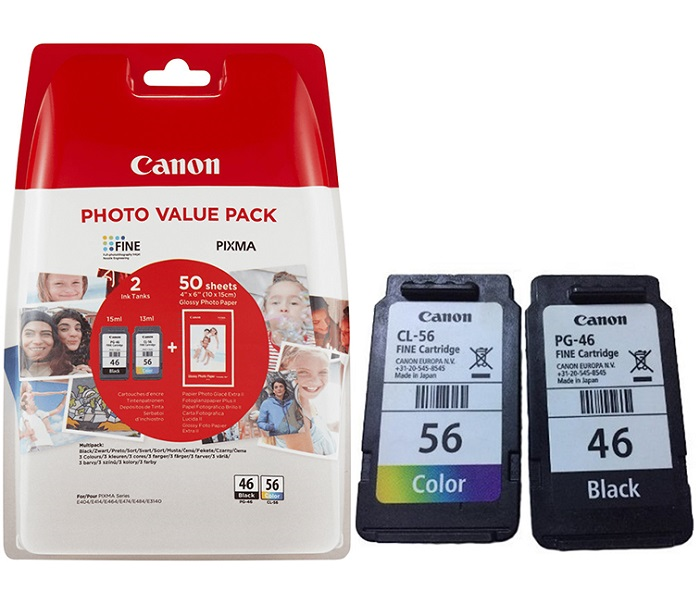 Canon PG-46/CL-56 (E404-E414-E464-E474-E484) (BK-C)