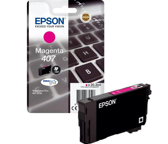EPSON 407M/WorkForce Pro WF-4745 (C13T07U340) (Magenta)