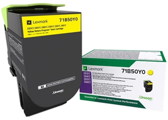 Lexmark 71B50Y0 (CS317-CS417-CS517-CX317-CX417-CX517) (Yellow)